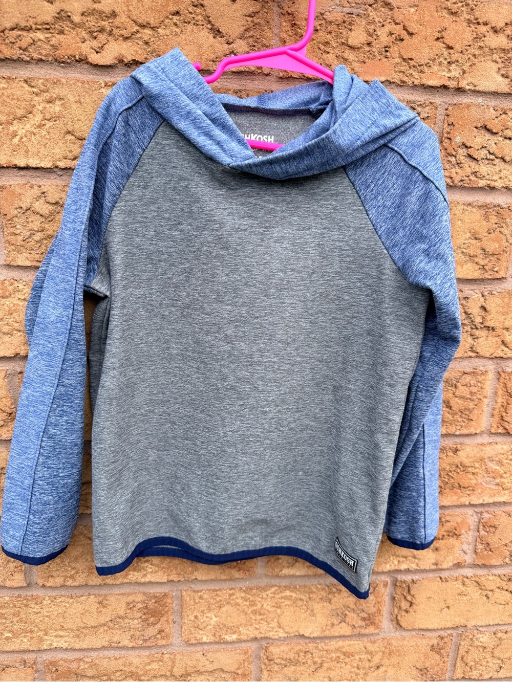 10/$25 • OshKosh B'gosh Gray and Blue Raglan Hoodie